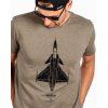 aviation tshirt gripen khaki eeroplane01