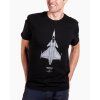 cerne tricko s letadlem jas39 gripen eeroplane 01