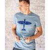 aviation tshirt spitfire bluesteel eeroplane01