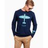long sleeve aviation tshirt spitfire tricko s dlouhym rukavem navy eeroplane01