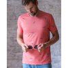 men glider tshirt eeroplane tricko s kluzaky cerveny melir