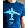nice aviation tshirt messerschmitt262 tricko s letadlem eeroplane navy03