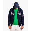 mikina s letadlem spitfire zip hoodie aviation eeroplane navy01