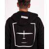 černá mikina se zipem pro pilota kluzáku, značka Eero Plane / Black zip hoodie Glider Pilot, designed and produced by Eero Plane