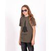 detske khaki tricko s potiskem letadlo lockheed sr71 blackbird eeroplane