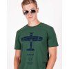 mens warbird t shirt ww2 corsair vought made by eeroplane green colour01
