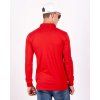 mens pilot polo red colour long sleeve aerobatics eeroplane brand